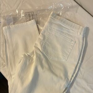 Denim&Co Women's Cream Straight Leg Jeans